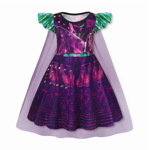 Benylion Princess Costume Toddlers Girls Dress Kids Halloween Birthday Party Dress up Outfit with Cape for 2-3 years