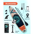 thumbnail image 4 of AILIEFSUN Wood Grain, 11'*34”*6“Ailiefsun Stand Up Paddle Board Inflatable Stable Sup Board with Fishing Paddleboards Accessories for Adults Youth Wide Non-Slip Deck Surfboard, 4 of 7