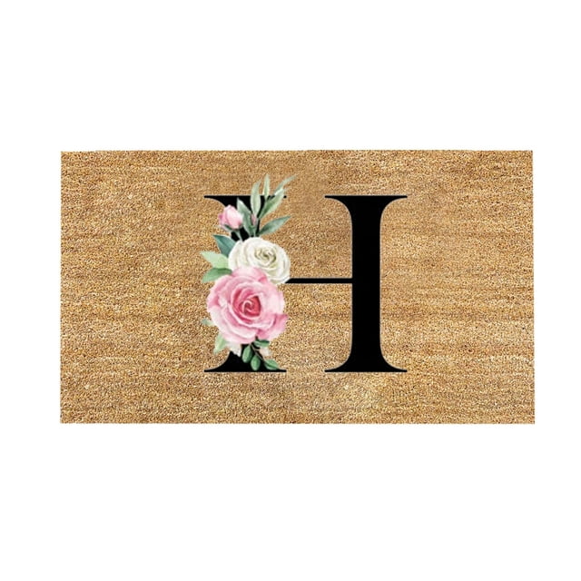 adviicd Personalized Alphabet Doormat For Welcoming Guests At Your Doorstep 1PC