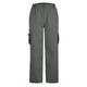 thumbnail image 4 of Pantalones cargo para hombre, estilo casual, lisos, con múltiples bolsillos y botones, para exteriores, rectos, para fitness, 4 of 5