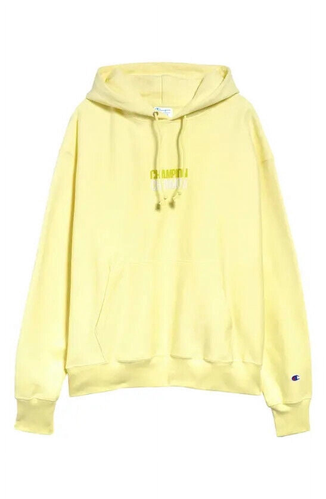 CHAMPION Mens Yellow Long Sleeve Classic Fit Draw String Hoodie XL -  Walmart.com