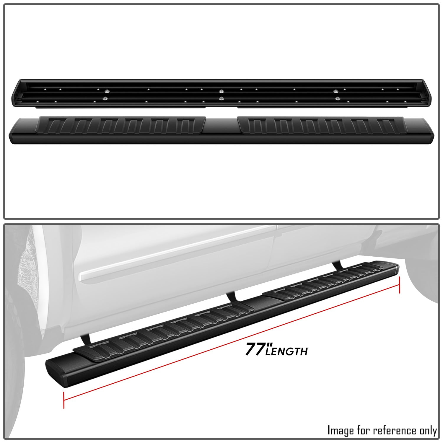 DNA Motoring for 07-19 Chevy Silverado GMC Sierra 1500 2500HD 3500HD Extended Cab 6" Side Step Nerf Bars Running Boards
