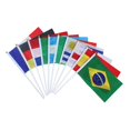 thumbnail image 1 of 32pcs Hand Held Small National Flag On Stick International World Country Stick Flags Banners For Bar Party Decoration, 1 of 1