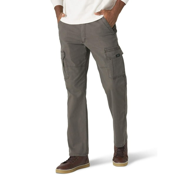 Wrangler Authentics Men's Relaxed Fit Stretch Cargo Pant, Olive at   Men's Clothing store