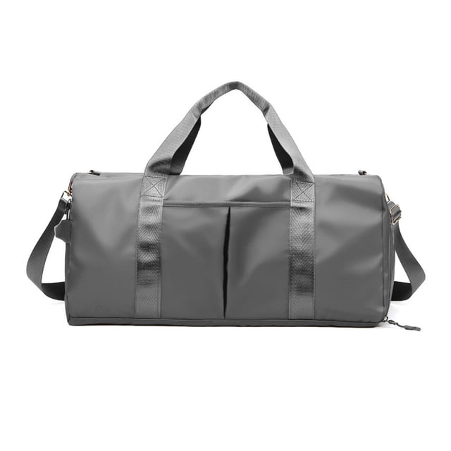 Bolsa de gimnasio Bolsillos de fitness Organizador de ropa impermeable para yoga Soporte de almacenamiento de equipaje portátil de viaje, Gris seitruly AP004057-04