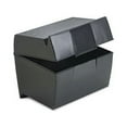 thumbnail image 2 of (2 pack) Oxford, OXF01581, Plastic Index Card Boxes with Lids, 1 Each, Black (Cards Sold Separately), 2 of 3