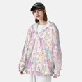 thumbnail image 2 of Lsque Colorful Bunny UPF 50+ Lightweight Sun Protection Men's Women's Long Sleeve Shirt, Hoodie Performance -X-Large, 2 of 8