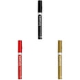 thumbnail image 2 of 3pcs Stone Tablet Up Pen Large Capacity Metal Marker Black*1+Red*1+Gold*1 15*2*1+15*2*1+15*2*1cm, 2 of 9