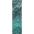 thumbnail image 2 of Addison Rugs Chantille Indoor/Outdoor Transitional Abstract Teal Washable Runner Rug, 2'3" x 7'6", 2 of 6