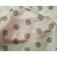 thumbnail image 4 of oneOone Silk Tabby Off-White Fabric Dot & Bell Flower Floral Quilting Supplies Print Sewing Fabric By The Yard 42 Inch Wide, 4 of 4