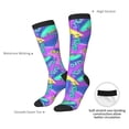 thumbnail image 3 of Daiia Sports Socks Disco Roller Skates Printed Novelty Crew Socks for Men Women Knee High Socks Cotton Socks Soft & Breathable Support Unisex Socks, 3 of 9
