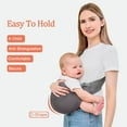 thumbnail image 4 of Baby Carrier Newborn to Toddler - 2-in-1 Baby Wrap & Baby Carrier - Pre-Wrapped Baby Sling Wrap Newborn - Soft & Stretchy Baby Sling Carrier- 7-35 lbs, 4 of 6