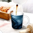 thumbnail image 3 of Yiaed Blue Thunder Storm Dragon Print Ceramics Coffee,Large Handle Design,Extra Large Tea and Coffee Cup for Office and Home Mugs, 3 of 6