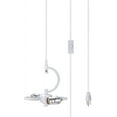 thumbnail image 2 of Aspen Creative 71163-21 Two-Light Plug-In Swag Pendant Light Conversion Kit with Transitional Drum Fabric Lamp Shade, White, 16" width, 2 of 3