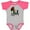 Heather and Hot Pink, variant on Cute Elf Squad Boys or Girls Baby Bodysuit