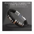 thumbnail image 2 of Pulsera Piel Xtellar Para Hombre De Cuero Con Hebilla Magnética, 2 of 4