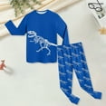 thumbnail image 6 of UAYOTSE Little Boys Pajamas Fire Truck Kids Train 2 Piece Pjs Dinosaur Sleepwear Toddler Boy Tractor Clothes Sets(4-5 Years,Z77-Blue), 6 of 9