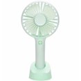 thumbnail image 1 of Mini ventilador de mano portátil, batería de 2500 mah 4 modos para el hogar Oficina Viajes al aire libre Verde brillar Electrónica, 1 of 5