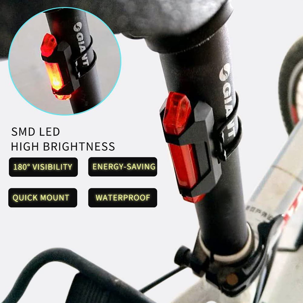 Powerful LED Bicycle Rear Light Super Bright and Easy Install Red Taillight for Optimum Cycling Safety MINISTAR 4 Models USB Rechargeable Bike Tail Light 