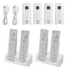 Insten 4x Battery + 2x Dual Charger Station Dock For Nintendo Wii / Wii U Remote Controller (Accessory Bundle Pack)