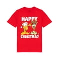thumbnail image 1 of Garfield T-Shirt Rouge à Manches Courtes pour Hommes, 1 of 6