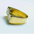 thumbnail image 3 of 3.00 Ct Round Cut Lab Created Diamond Men's Dice Ring 14K Yellow Gold Plated, 3 of 4