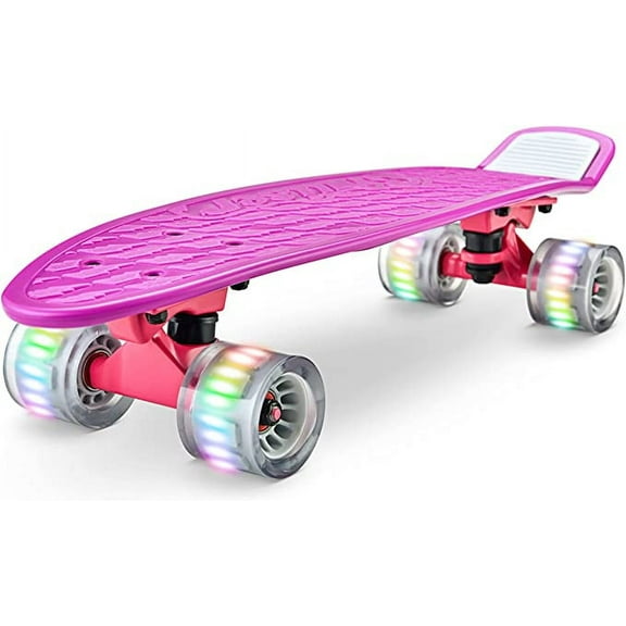 Hurtle Standard Skateboard Mini Cruiser 6'' Deck Complete Double Kick W/ 3.25" Aluminum Alloy Truck
