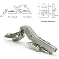 thumbnail image 2 of 45 Degree Corner Hinge 35mm With Damper For Multi-side Door Soft Close Hinges For Angular Folding Cupboard Doors Furniture Kitchen Set Of 4, 2 of 4