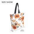 thumbnail image 4 of Large Canvas Bag 13.5x5.1x15 Inch Canvas Bag Shopping Canvas Bag Suitable For Outing Shopping Travel Out Of Large Capacity Storage Cartoon Coral Flowers, 4 of 9