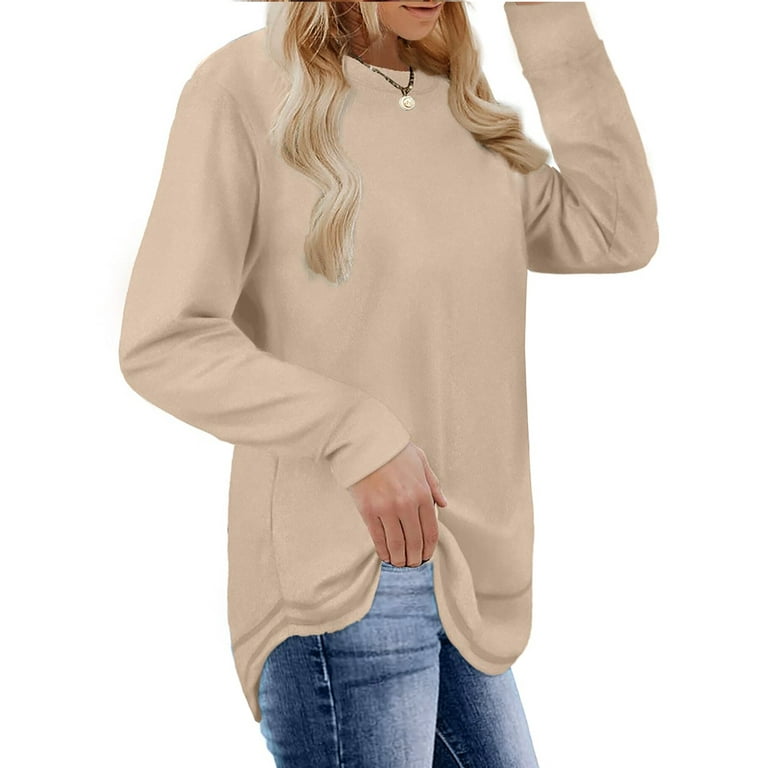Fantaslook Sweatshirts for Women Crewneck Casual Long Sleeve Shirts Tunic  Tops