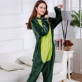 thumbnail image 3 of Pijama de mono de dibujos animados de animales con cremallera en el pecho, ropa de casa para adultos para hombres y mujeres, 3 of 5