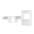 thumbnail image 2 of 5-shelf Wall Mounted Shelf, White - Elegant Living Room Decor Shelf With 5 Shelves Versatile Office Accessory, 2 of 4