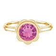 thumbnail image 4 of Rosec Jewels Pink Tourmaline Engagement Ring - Flower Ring for Women - 1.2 Carat - AAA Grade - Ready to Gift with Jewelry Box, 18K Yellow Gold, US 10.50, 4 of 8