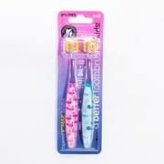 A Better Kids Toothbrush V++Max  2 Pack Pattern - Flamingo + Whale Kids Autistic Friendly