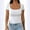 White, variant on SNKSDGM Women's Plus Casual Easter Shirts Womens Tops Plus Size Dressy Women's Fashion Slim U Neck T Shirt Fashion Casual Solid Color Short Sleeved T Shirt Women's Tops Plus Size Business