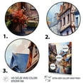 thumbnail image 3 of Designart "Quaint Streets of Colmar French Village Tranquility III" Cityscapes Floater Framed Wall Decor, 3 of 7