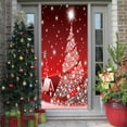 thumbnail image 5 of Christmas Door stickers Merry Christmas Red Christmas Tree Door Banner Xmas Door Decoration for Home Office Happy New Year wall stickers,SP-F231,XL(47.5x215cmx2Pcs, 5 of 15