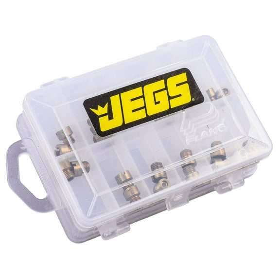 JEGS 15020 Carburetor Standard Main Jet Kit with Case Fits Brawler Demon FST Hol