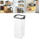 thumbnail image 4 of Recipiente hermético para almacenamiento de alimentos - Recipientes de plástico para almacenamiento de cocina sin PBA para azúcar, harina y suministro 1800 ml Macarena Contenedor de almacenamiento de cocina, 4 of 8