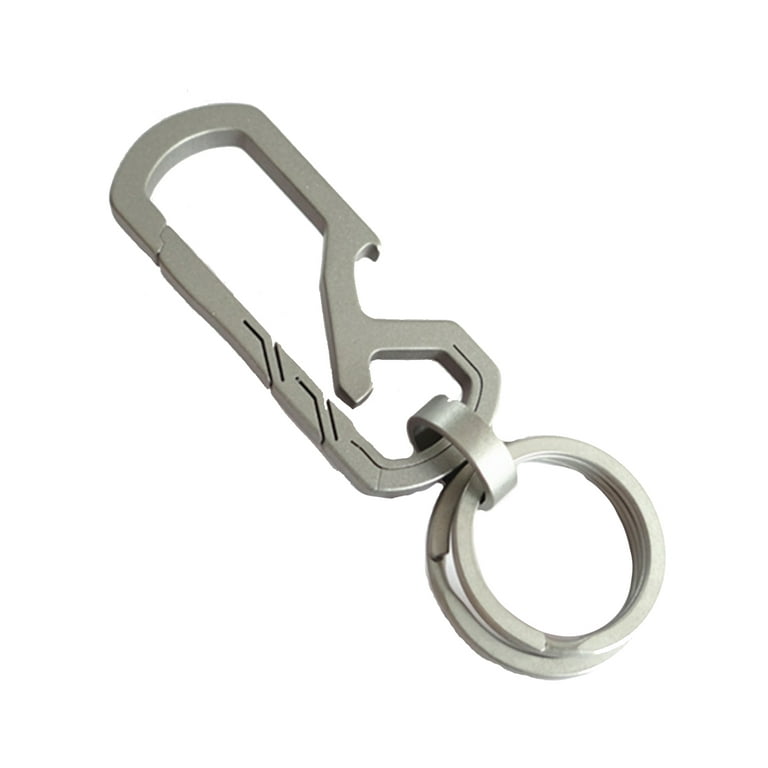 1pc Titanium Alloy Carabiner D-Ring Key Chain Keychain Hook Clip Outdoor