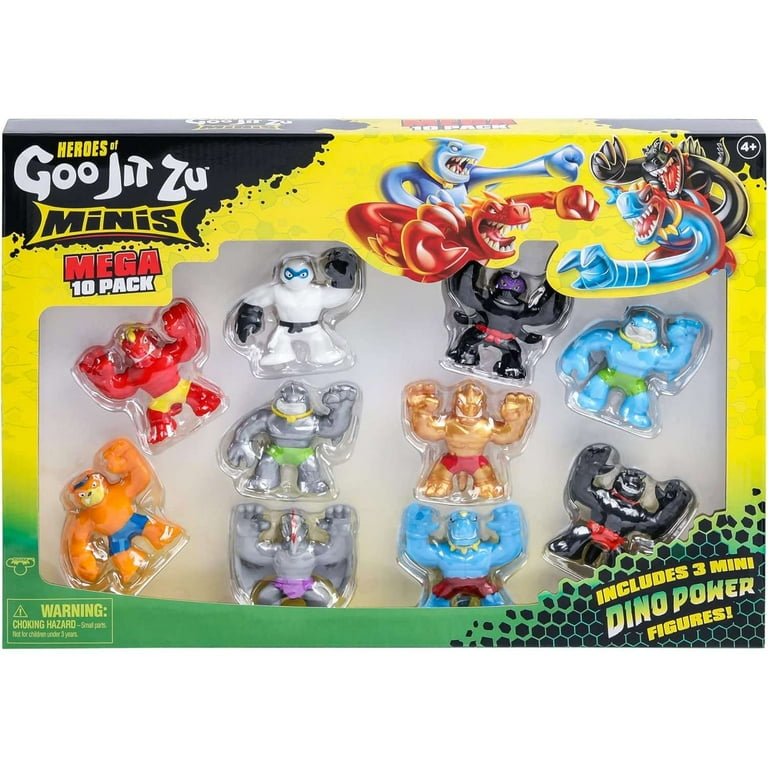 Heroes of Goo Jit Zu Minis, Minis Mega 10 Pack. Stretch, Squish