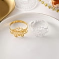 thumbnail image 3 of Napkin Rings Set of 12, Butterfly Napkin Holders, Metal Napkin Rings Bulk for Party Decoration, Dinning Table, Everyday, Family Gatherings-A Great Tabletop Décor-Gold/Silver, 3 of 6