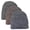 Navy, variant on Men's Polar Extreme 3-Ply Heavy Ribbed Knit Marl Beanie Cuff Cap  (Brown)