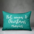 thumbnail image 2 of Creative Products Hot Cocoa And Christmas Movies in Tartan Plaid 14x20 Spun Poly Pillow, 2 of 2