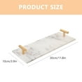 thumbnail image 2 of CTIRCHIU 1Pc White Marble Multifunctional Dessert Tray for Home Serving and Cake Display Storage, 2 of 7