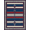 Navy Blue Red Cream, Pattern 5, variant on ODIKA 8'x10' Washable Area Rug Non-Shedding, Easy Care, Striped Horizontal Navy Balanced Nautical Motif Strip Mudroom for King Size Bedroom Under Bed, Master Suite