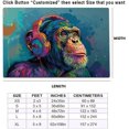 thumbnail image 2 of Monkey Rug & Home Decor-Cool Gorilla Black Area Rugs-Animal Monkey Rug Carpet Durable & Non-Slip Modern Rugs for Living Room Bedroom Man Cave Decorative-X88AP, 2 of 7