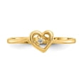 thumbnail image 4 of 14k A Diamond heart ring Q-Y4185A, 4 of 6