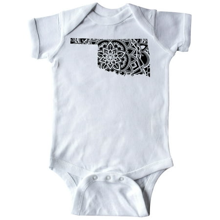 

Inktastic Oklahoma Silhouette Mandala Gift Baby Boy or Baby Girl Bodysuit