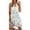 White Womens Summer Dress, variant on Werulen Knee-length Dresses for Women 2023, Boho Floral Print Sun Dresses Casual Sleeveless Hollow Out Loose Beach Tunic Dress